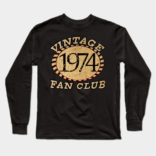 VINTAGE 1974 FAN CLB Long Sleeve T-Shirt